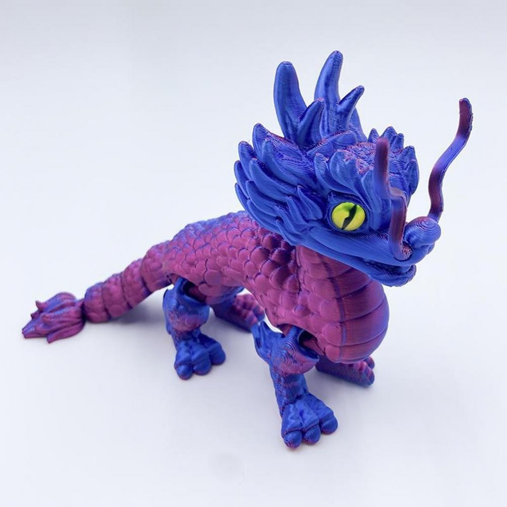 3D Printing Vinyl - Ornamen Naga untuk Meja Kerja, Patung