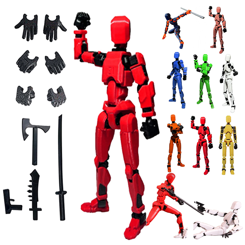 3D Printing Drawing - 1 buah 13 figur sendi boneka