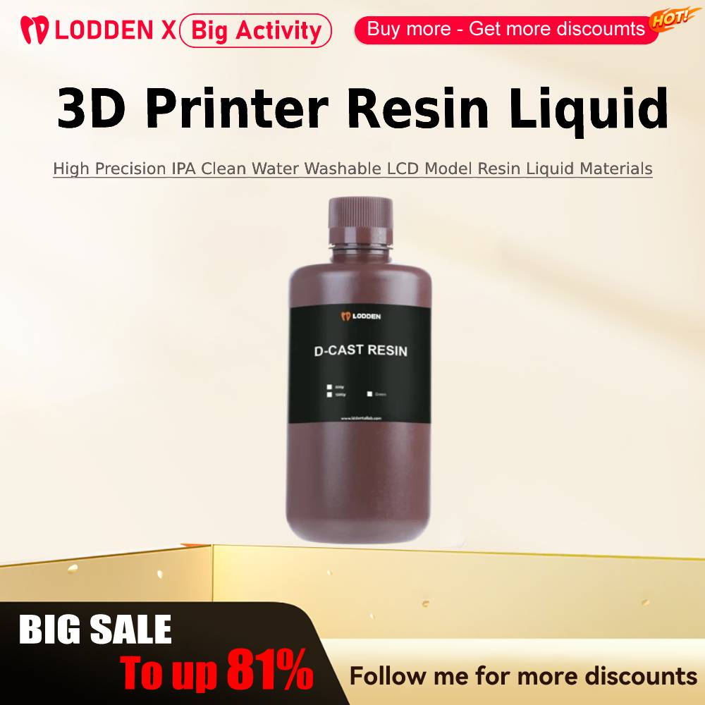 3D Printing Maker - Lodden 3D Printer Cairan Resin 385/405nm