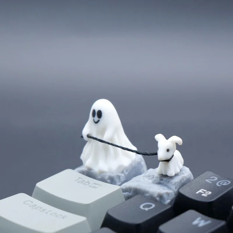 3D Printing Article - Hantu anak anjing Resin Keycap kustom