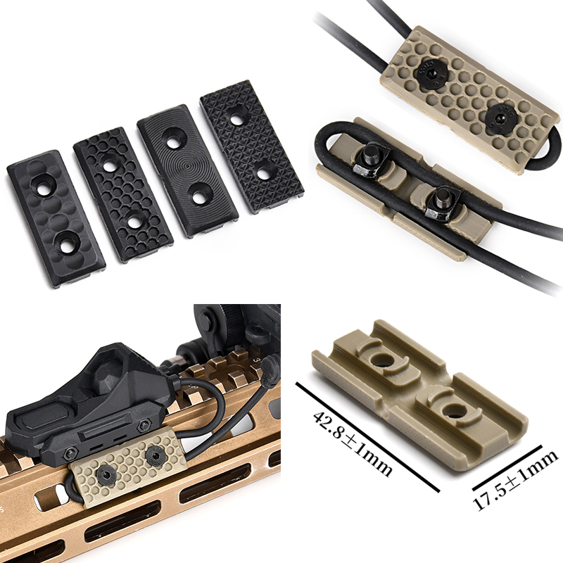 3D Printing Airsoft Parts - Penutup Jalur Pengalih Senter Rel MLOK