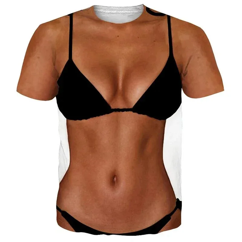 2024 T-shirt dicetak 3D otot t - 3D Printing Drawing ulasan dan harga
