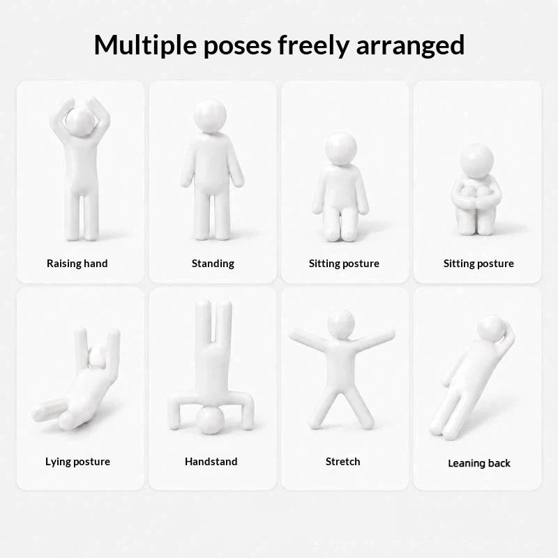 8Pcs Model Robot Meccha Chamel - 3D Printing Action Figure ulasan dan harga